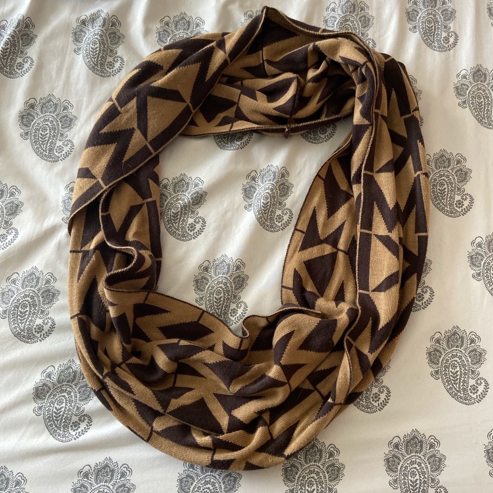 Brown Michael Kors Infinity Scarf